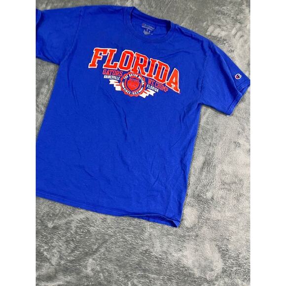 Men's Champion Blue Florida Gators T Shirt Size Medium  EUC - Picture 7 of 10